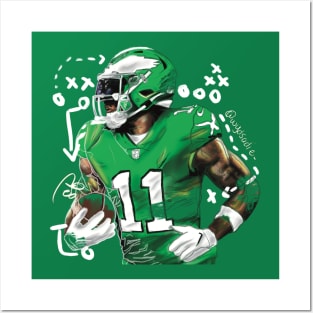 Fly Eagles Fly-Aj Brown Posters and Art